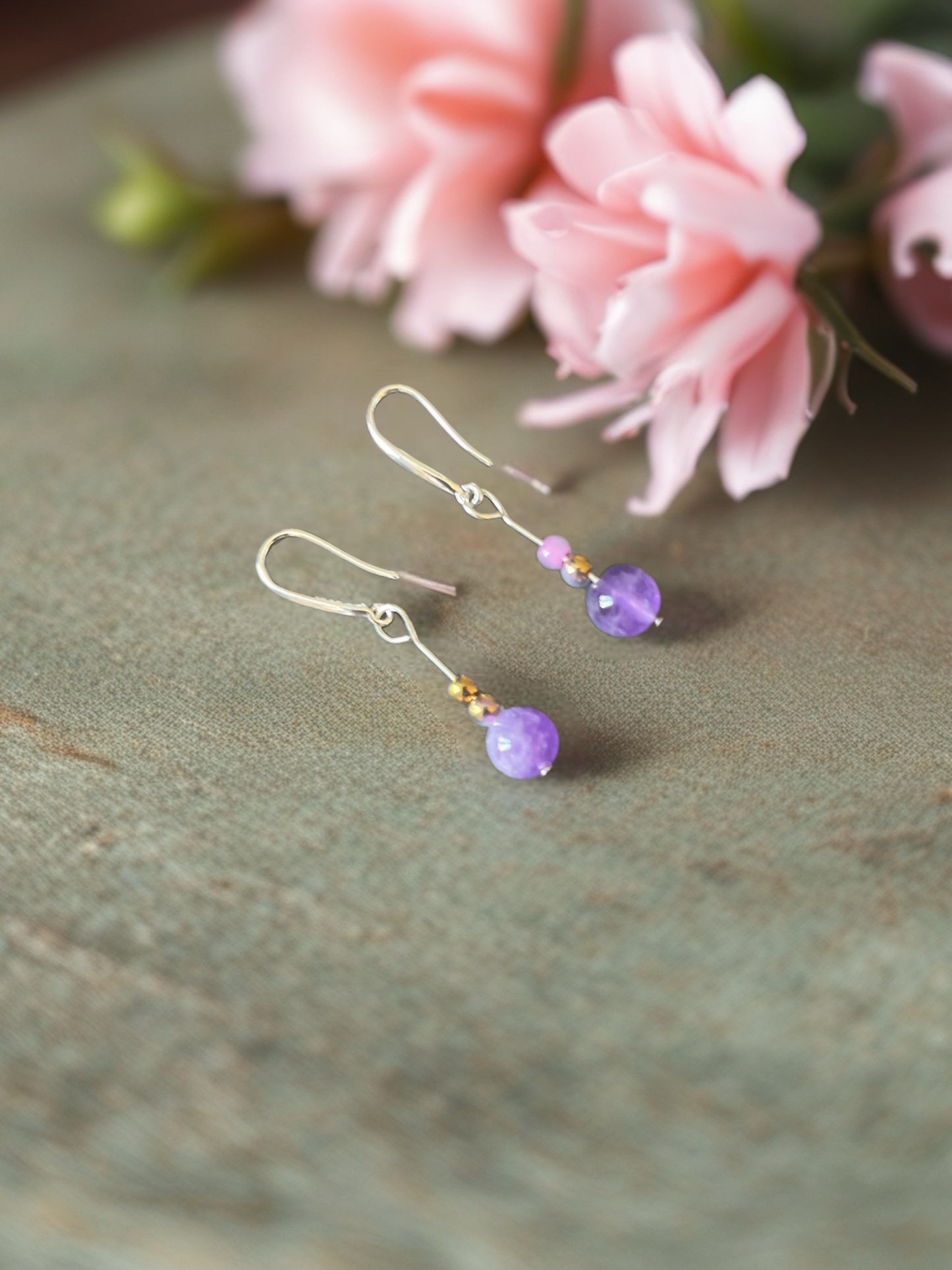 Amethyst Silver earrings