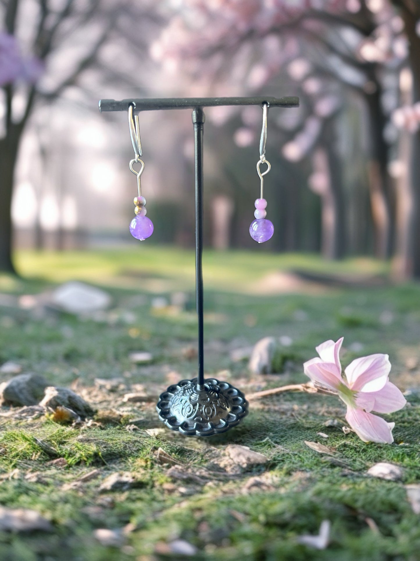 Amethyst Silver earrings