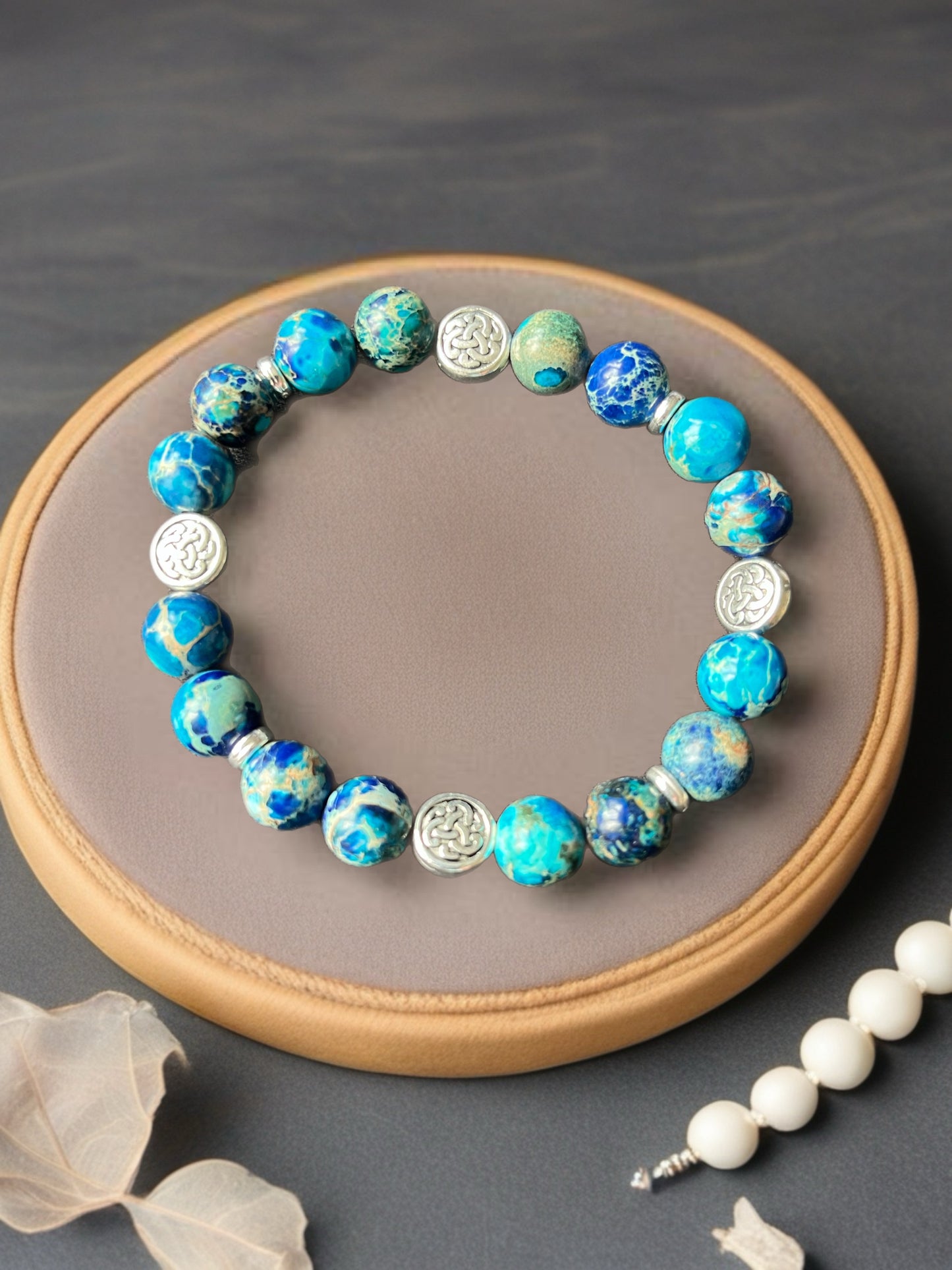 Blue Howlite bracelet