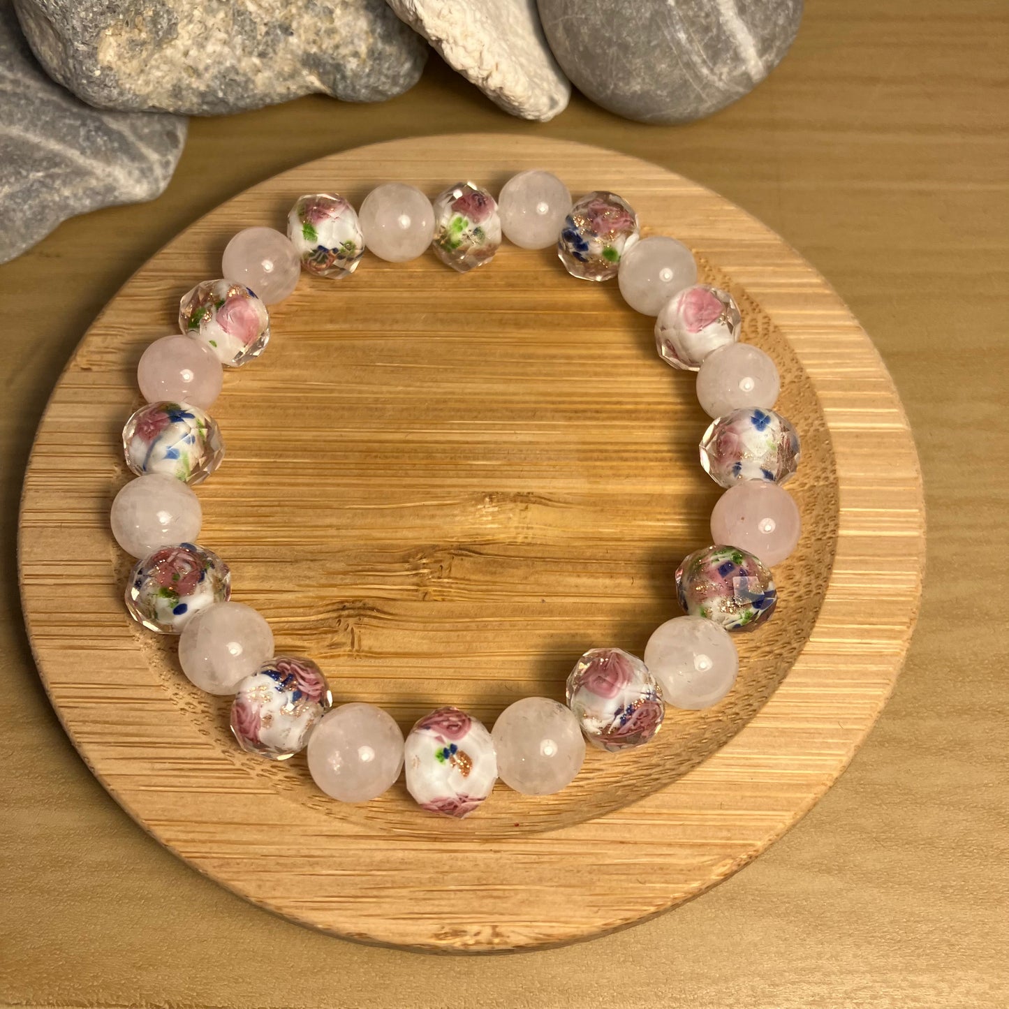 Enchanted Flora Lampwork Bracelet