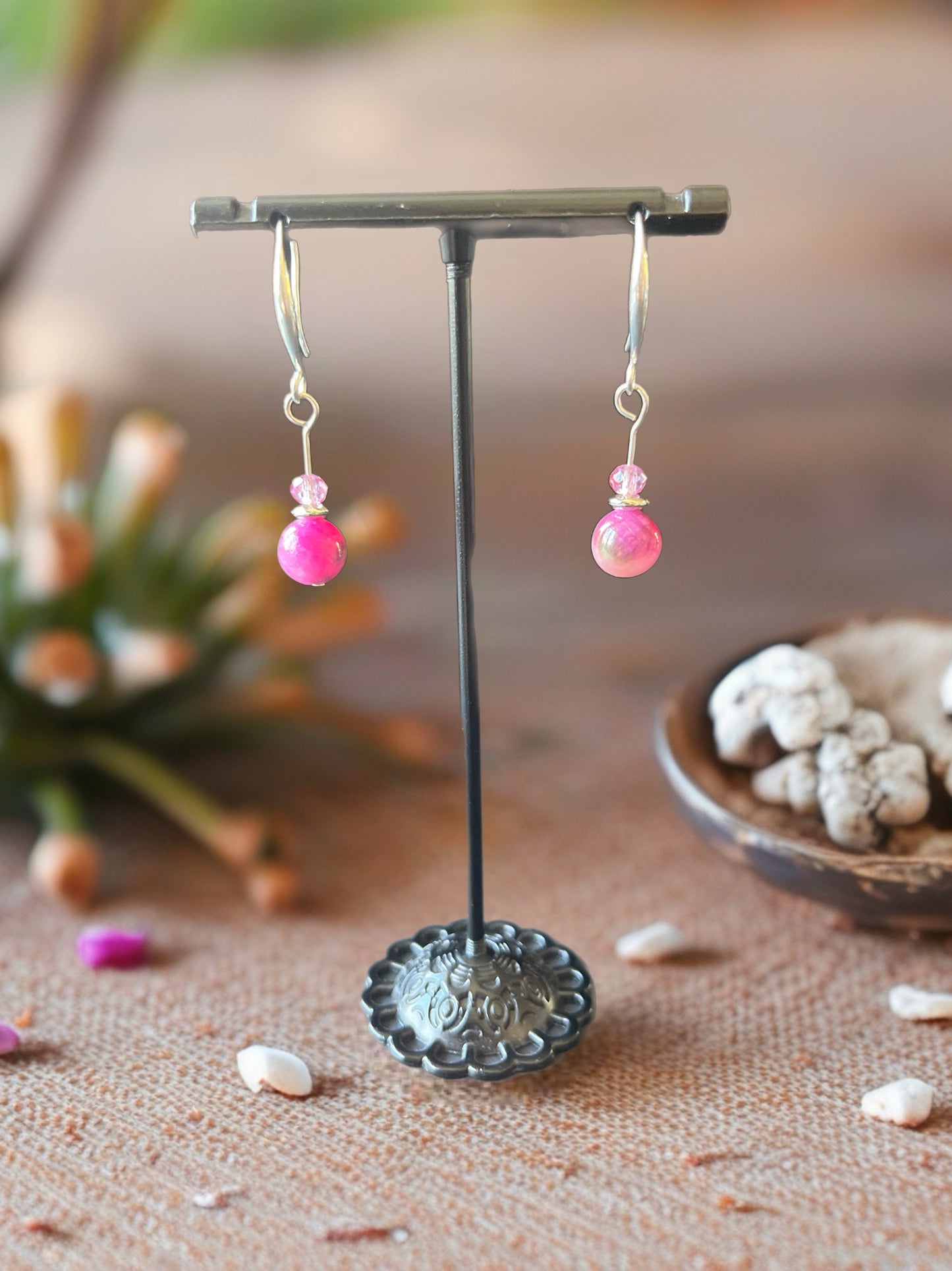 Persian Jade Silver earrings