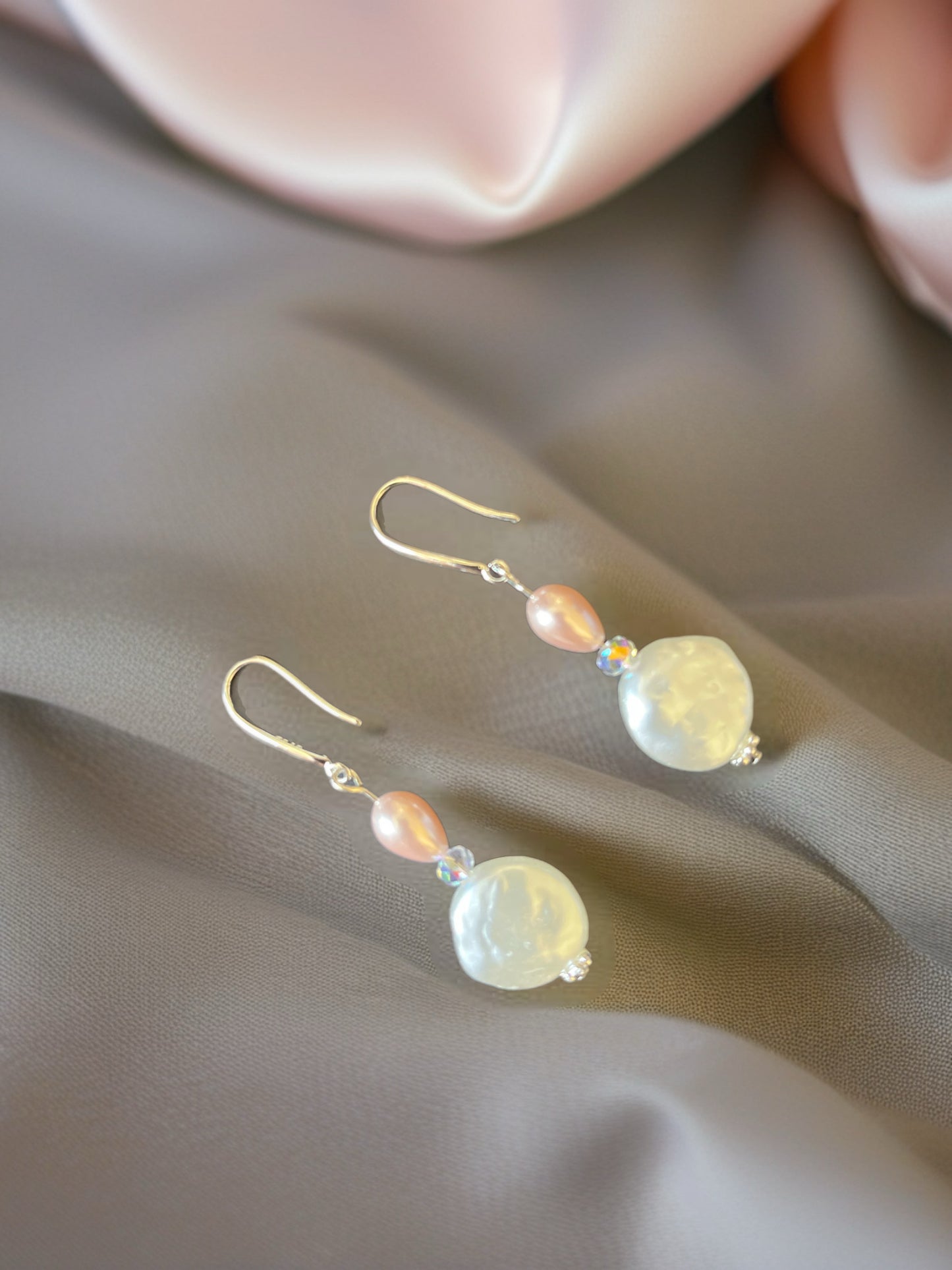 Silver Freshwater Pearl earrings