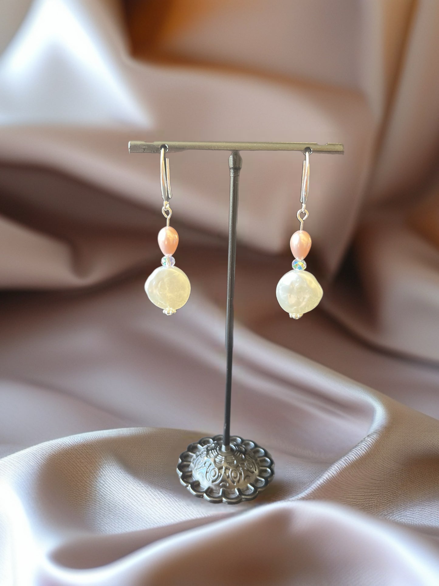 Silver Freshwater Pearl earrings