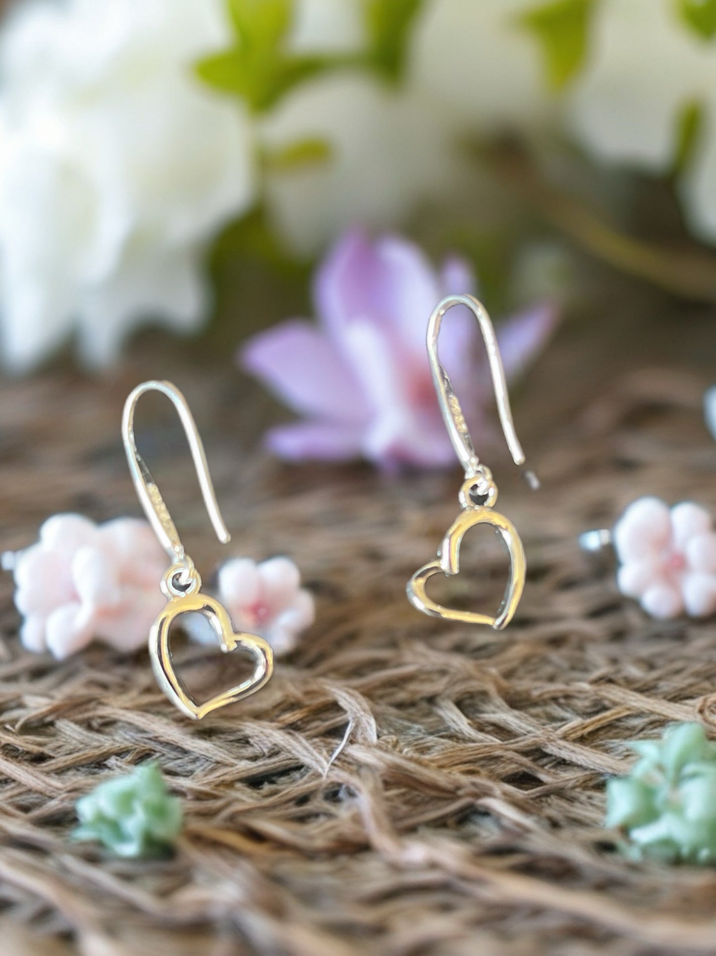 Silver Heart earrings