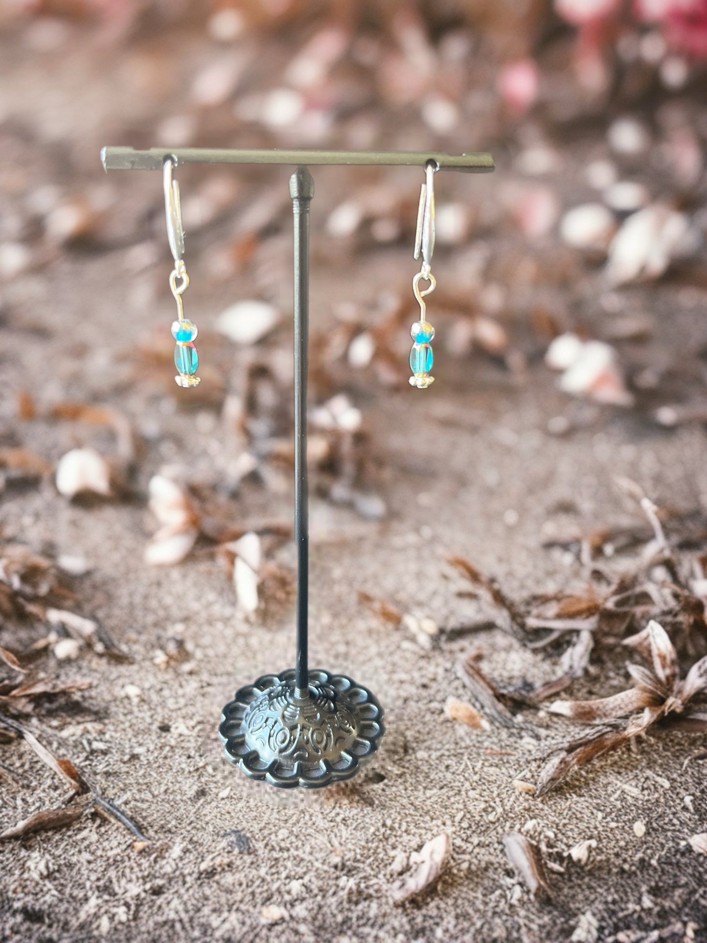 Turquoise Crystal earrings