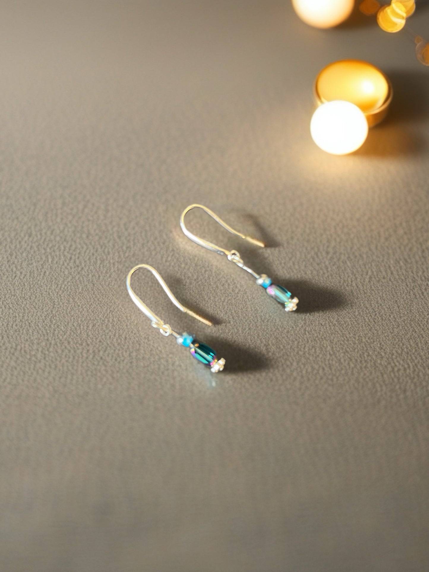 Turquoise Crystal earrings