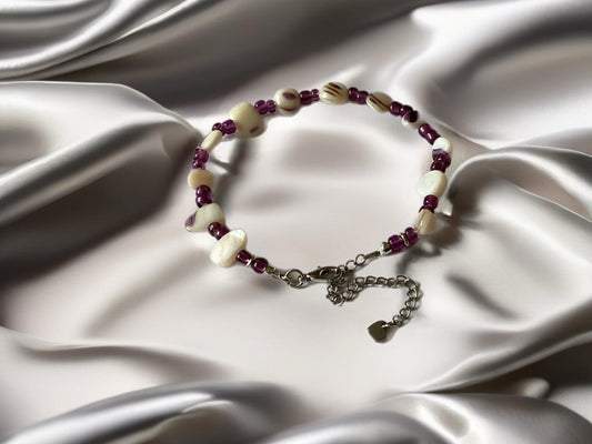 Purple Vintage Shell bracelet