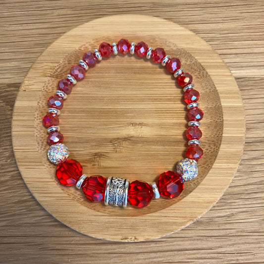 Ruby Crystal Bracelet